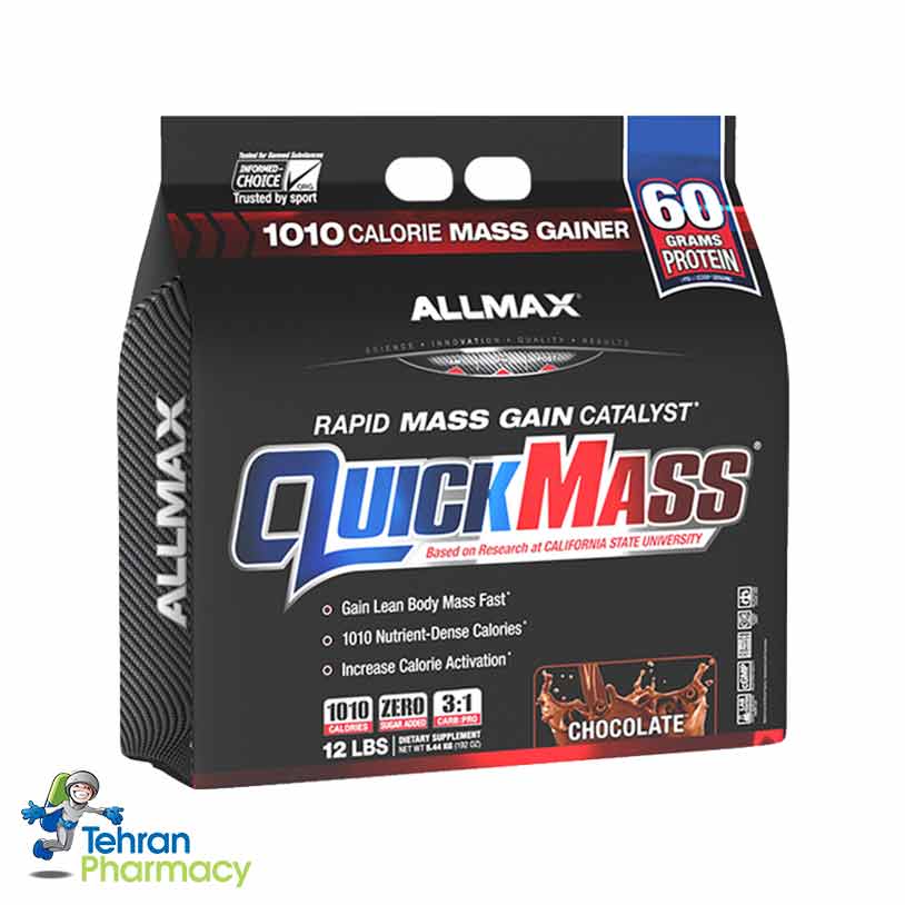 گینر کوئیک مس آلمکس 12 پوندی شکلات - ALLMAX QuickMass