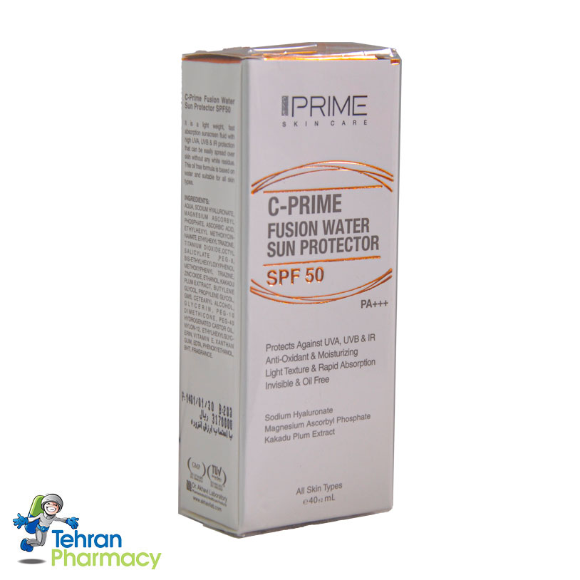 ضد آفتاب فیوژن واتر پریم SPF50، حاوی ویتامین C