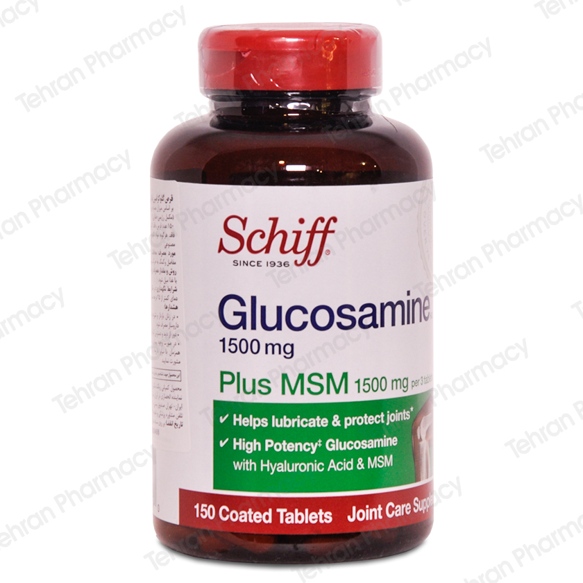 قرص گلوکزامین پلاس ام ا س ام  Schiff Glucosamine Plus MSM-  Schiff