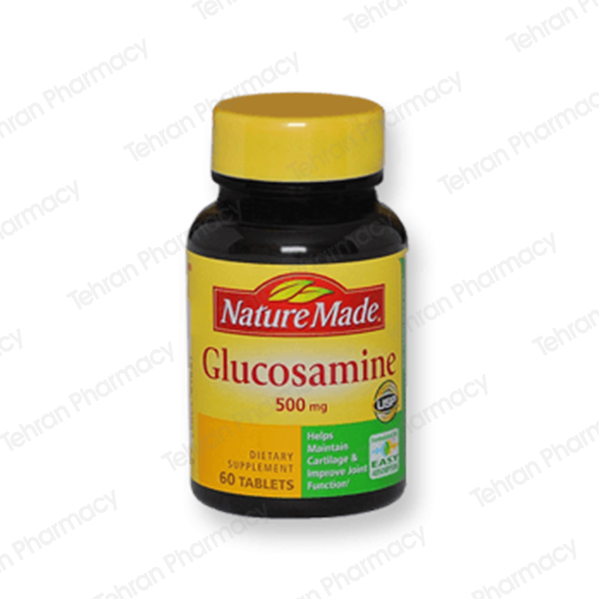 قرص گلوکزامین 500 میلی گرمی نیچرمید Glucosamine 500mg Nature Made Tablets